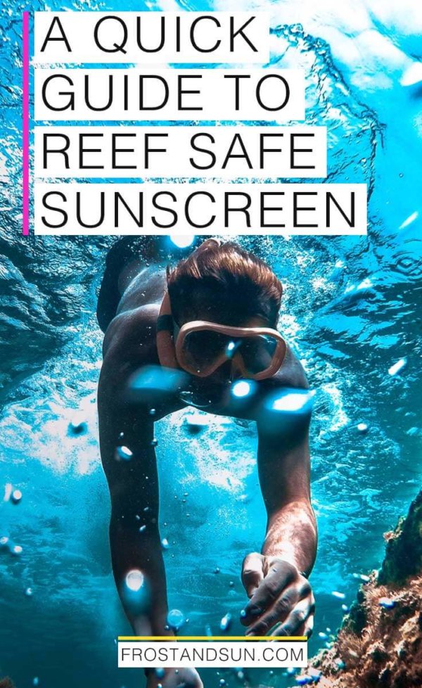 A Quick Guide To Reef Safe Sunscreen Frost Sun